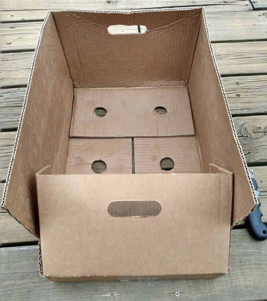 bottom of potato box