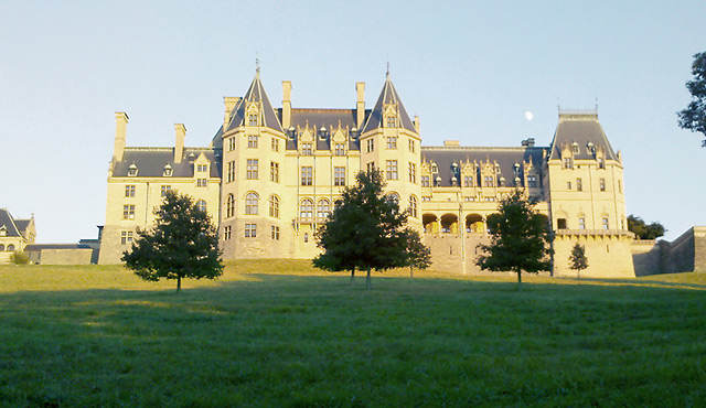 Rarely seen, back side of Biltmore Estate